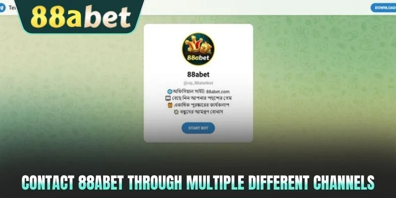 Contact 88abet through multiple different channels