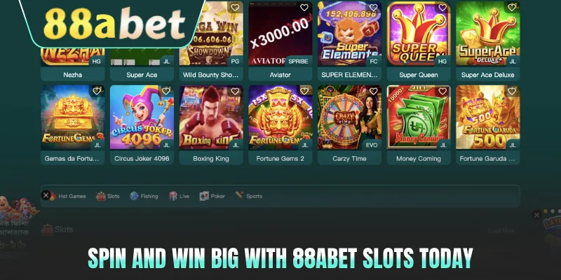 Spin and win big with 88ABET slots today